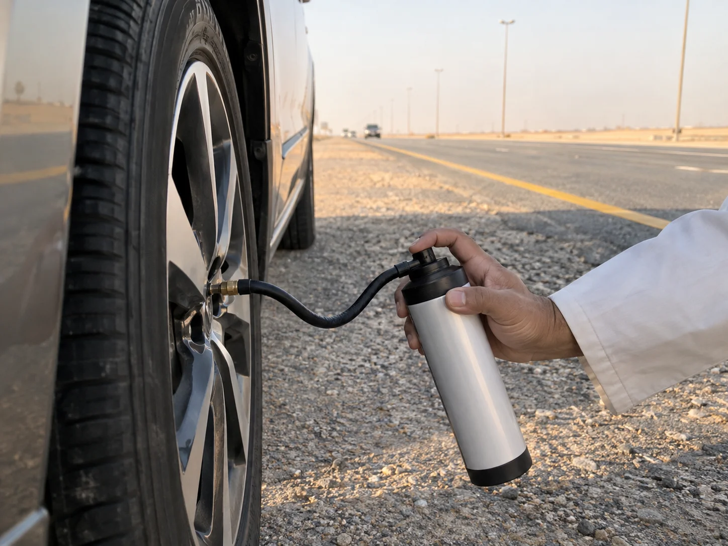 بخاخ إصلاح وضغط التواير GT15: متى ينفعك بالطوارئ ومتى تحتاج تبديل أو تصليح فعلي؟