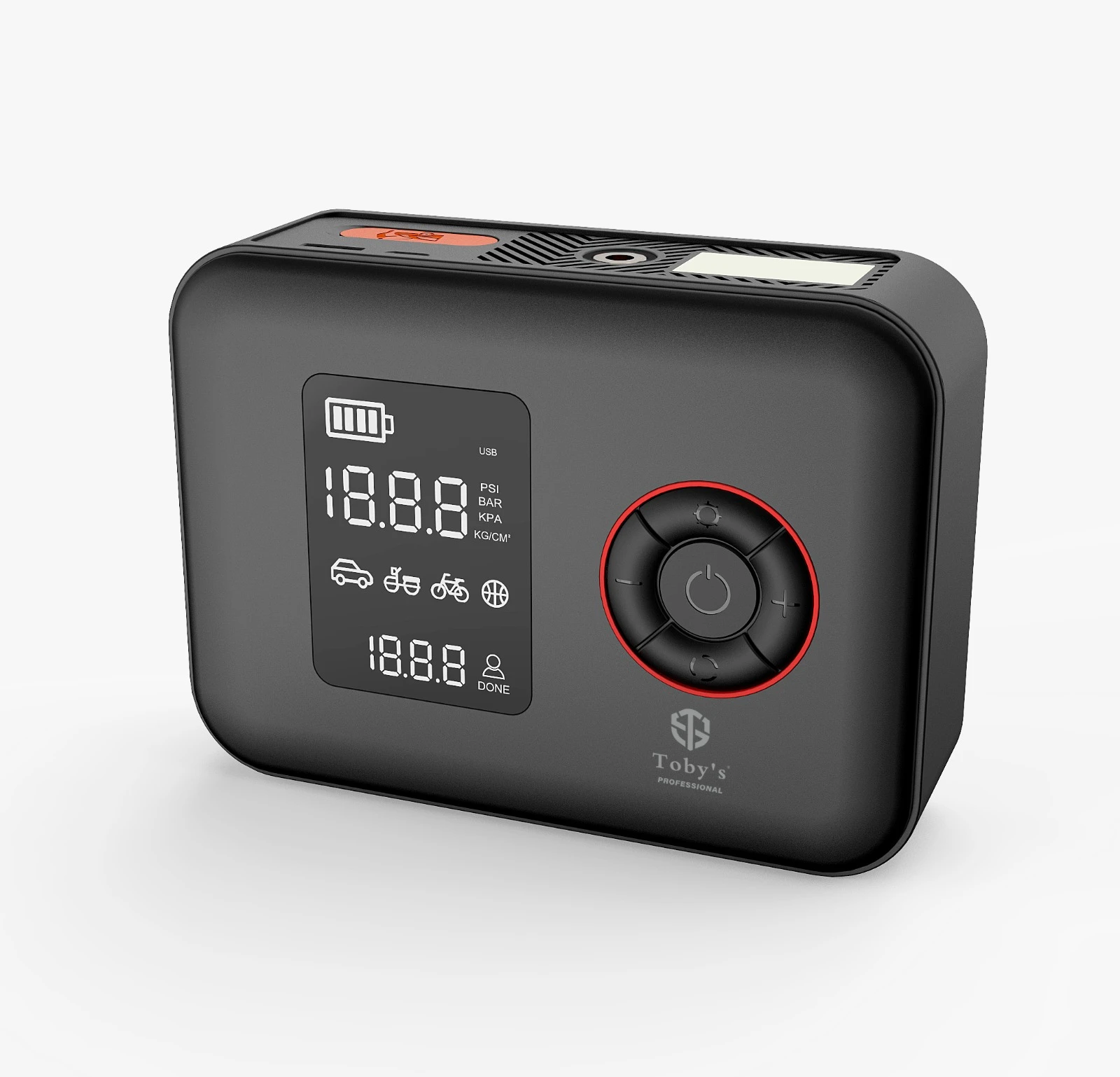 جهاز بدء التشغيل وضاغط الهواء 16000mAh – أداة طوارئ متعددة الوظائف للسيارة - Image 2