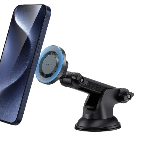 Magnetic base phone holder