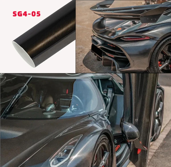Carbon Gold 3D Car Wrap Vinyl