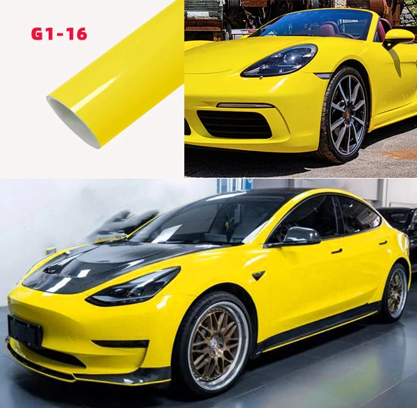 تغليف السيارات فينيل أصفر Maize Yellow