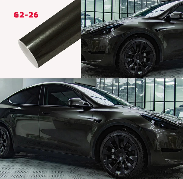 تغليف السيارات فينيل ذهبي معدني