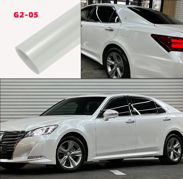 تغليف السيارات فينيل أبيض عاجي