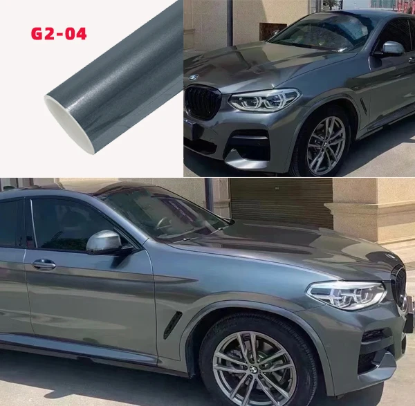 تغليف السيارات فينيل رمادي غامق