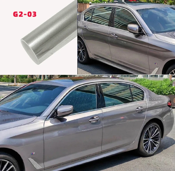 تغليف السيارات فينيل رمادي عسكري