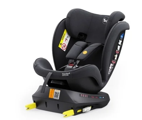 مقعد سيارة للأطفال Tiny's ستاندرد اديشن – أسود ورمادي - Image 6