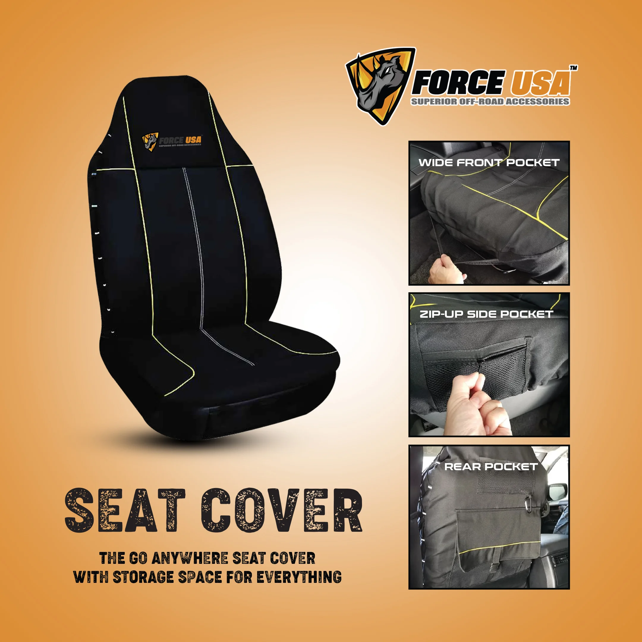Force USA Off-Road Seat Cover - Image 4