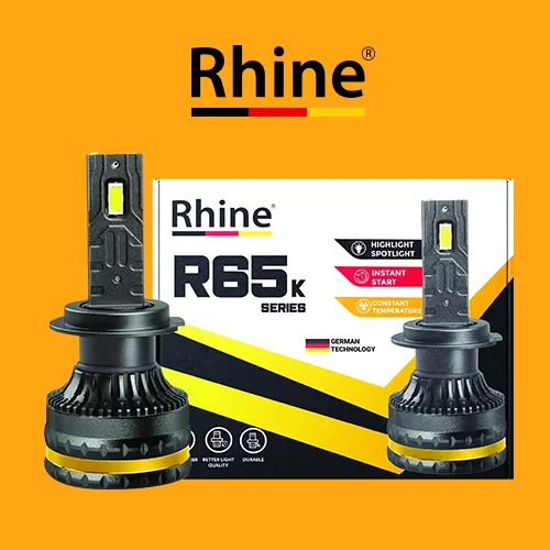 طقم مصابيح أمامية ليد RHINE R65K H1