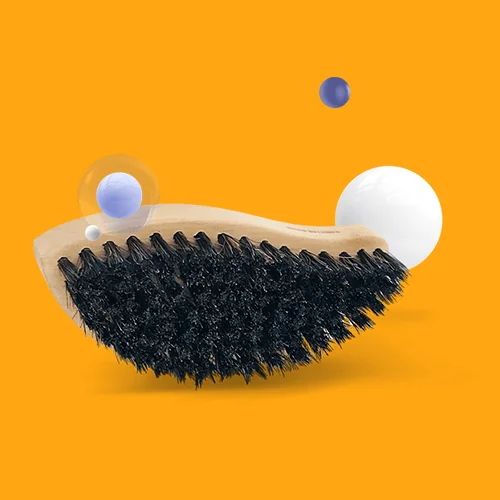 Q²M LeatherBrush – Natural Horsehair Leather Cleaning Brush | GYEON